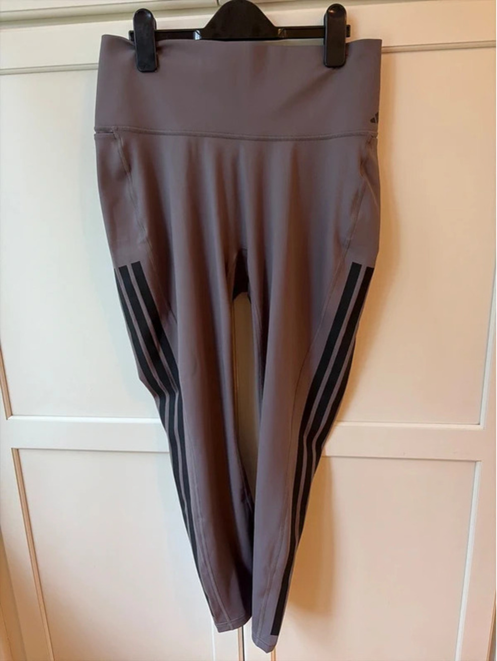 adidas Women’s Optime 3-Stripes 7/8 Leggings XL Charcoal Climacool NWT